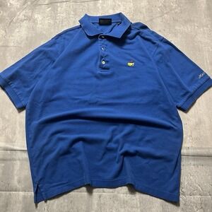 Masters Collection Blue L Men's Golf Polo Short Sleeve Collared Shirt